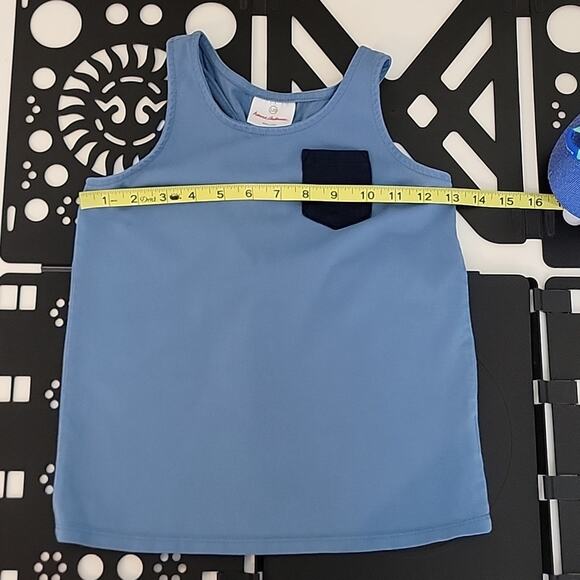 Hanna Andersson Girl's Summer Bundle Green Blue Dress Shirt Tank Size 6-7 - Picture 14 of 16